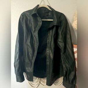 Blank NYC Vegan Leather Shacket